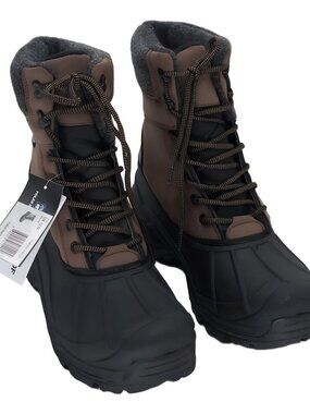Polar Range Men's Tasco-01 Brown Cold Weather Snow Boots Size 10